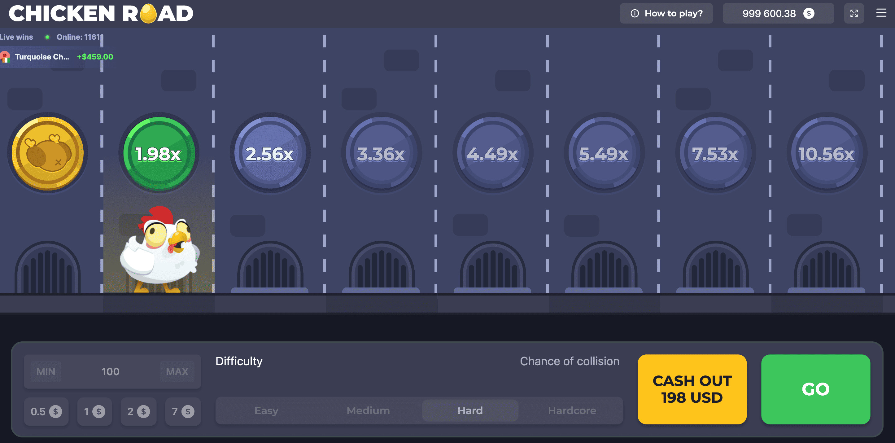 Estrategia Cash-out rápido Chicken Road